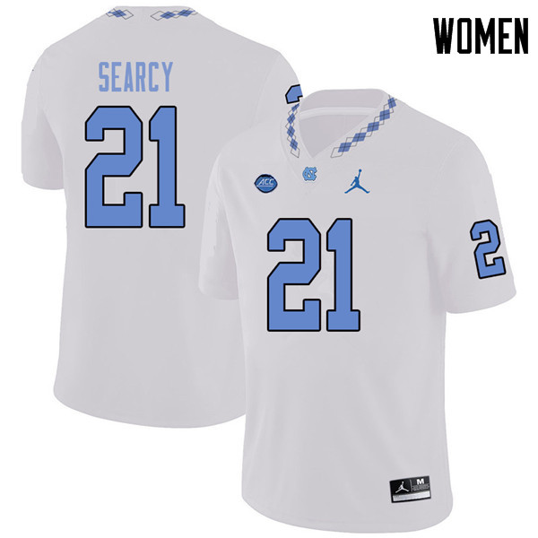 Jordan Brand Women #21 Da'Norris Searcy North Carolina Tar Heels College Football Jerseys Sale-White